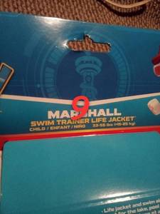 Marshall life jacket 33-55 lbs