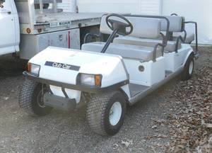 lot 2 image: EZ-Go Club Car extended Villager model