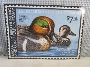 lot 227 image: (EC1) Duck Stamp Tin Sign - 17 14 x 12 12