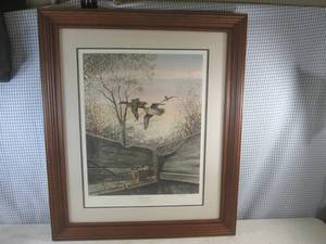 lot 252 image: (A-4) Framed Signed and Numbered Ralph J McDonald Print Blind Corner 39645300 - 27 x 32