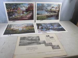 lot 302 image: (H-2) Set of Signed Ken Zylla Commemorative North American Game Bird Series Prints