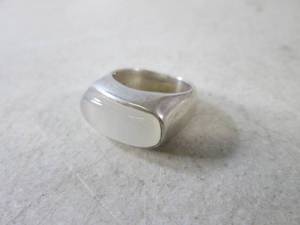 lot 313 image: (CNTR) 925 Silver Ring with Gem Stone Size 8