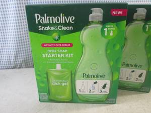 lot 21 image: (CS) 4 Palmolive Shake & Clean Dish Soap Starter Kits