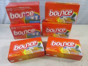 lot 37 image: (CS) Assorted Size Bounce Dryer Sheets 250-105-60