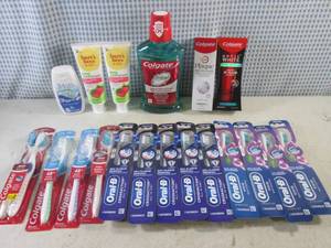 lot 40 image: (CSB) Assorted Toothbrushes, Toothpaste and Mouthwash