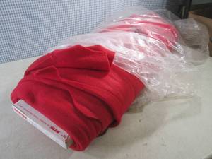 lot 60 image: (EW6) Red 60 Wide Fleece Material 11 78 Yards