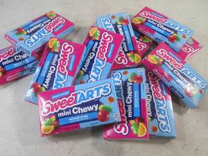 lot 115 image: (B-2) 12 Boxes Sweetarts Mini Chewy Mixed Fruit Past Date