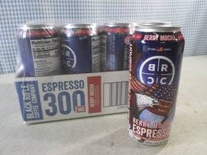 lot 132 image: (C-2) 12 Cans Black Rifle Berry Mocha Espresso 300 Arabica Coffee Best by Apr 2024