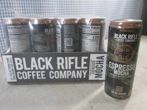 lot 134 image: (C-2) 12 Cans Black Rifle Espresso Mocha Columbian Coffee Best by Jan 2024
