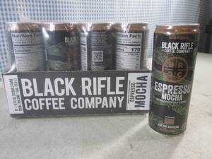 lot 135 image: (C-2) 12 Cans Black Rifle Espresso Mocha Columbian Coffee Best by Jan 2024