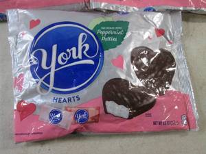 lot 157 image: (B-2) 3 Bags York Peppermint Patties Hearts Best by Oct 2023