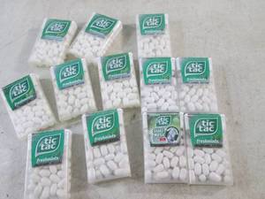 lot 161 image: (B-1) 12 Freshmints Tic Tac Mints Past Date