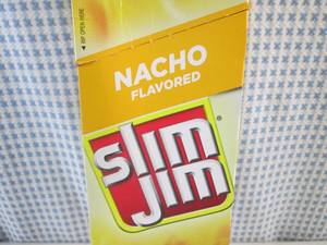 lot 171 image: (B-2) Box of 24 Slim Jim Nacho Smoked Snack Sticks Past Date