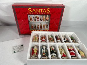 Vintage Old World Santas From Around the World Collection - 12 Santas in Box
