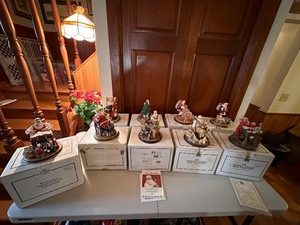 Lot of Norman Rockwell Gallery - Rockwell Visions of Santa Collection - Set of 9