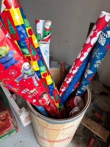 Lot of Christmas Wrapping Paper