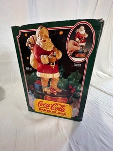 Cocal Cola Cast Santa Claus Mechanical Ertl Bank in Box
