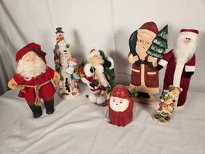Variety of Santas