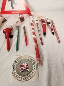 Santa Pens, Pencils, and Stationary