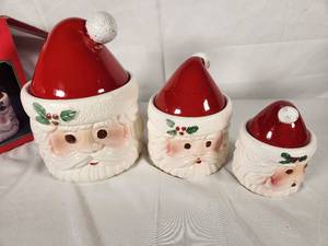 Santa Holiday Boutique Santa Canisters