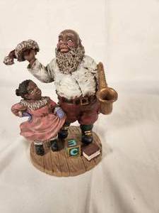 Jazz Santa and Girl 6 Tall