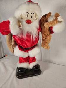 Santa Clown with Teddy Bear