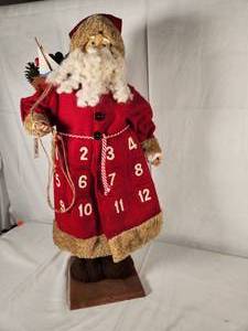 Advent Calendar Standing Santa