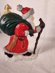 Cast Santa with Bag Door Stop