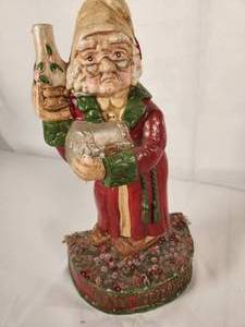 Kurt S Adler Santa 1989 Cast Iron Door Stop  Display