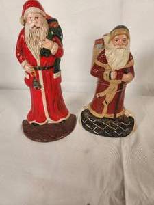 Two Santas 7.5 - 8.5 One Heritage Metal Craft