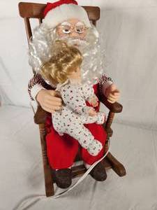 Animated Motion-ettes of Christmas Rocking Santa Claus