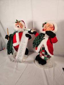 Santa and Mrs. Clause - Checking the List - 18 Tall