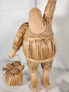 Hand CarvedMade Wood Santa 21 Tall