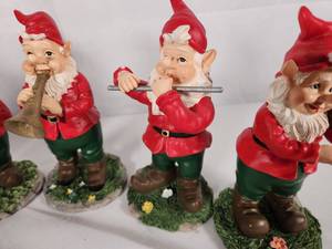 Set of 7 Vintage 1970s Music Elves