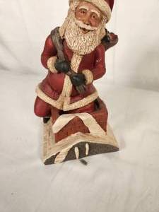 DA Snuffers Christmas - handmade by Elin Glen Studio Limited Edition Series II First Stop 1990 Santa Down the Chimney Numbered 5135000
