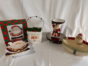 Variety of Christmas Serving Pieces