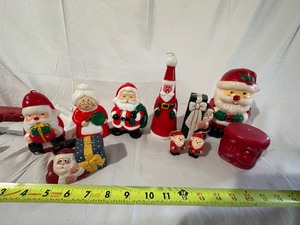 Variety of Vintage Santa Candles