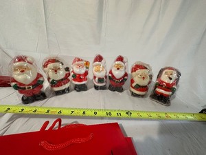Variety of Vintage Santa Candles