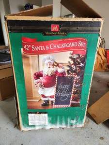 42 Santa and Chalkboard Set