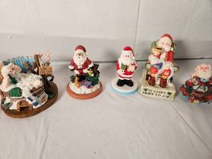 Variety of Santas