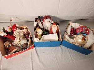 Variety of Vintage Christmas Ornaments