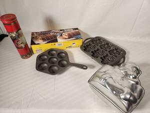 Variety of Christmas Baking Pans