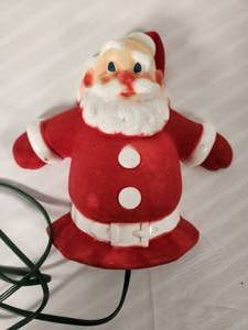 Vintage Santa-Glo Illuminated Tree TopWall Plaque