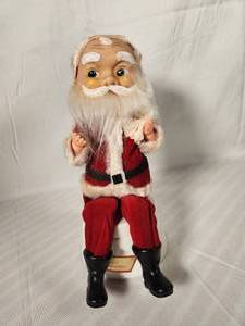 Vintage Musical Revolving Santa