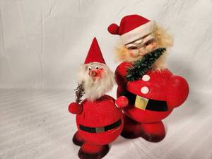 Vintage GermanHerwi Santa and Vintage Santa