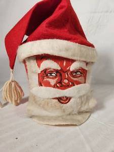 Vintage Santa HeadToilet Paper Roll Cover
