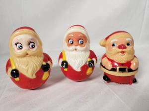 Three Vintage Santa Toys