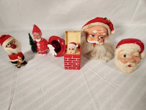 Variety fo Vintage Santas