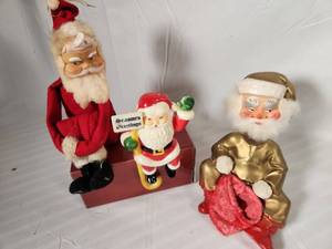 Three Vintage Santas