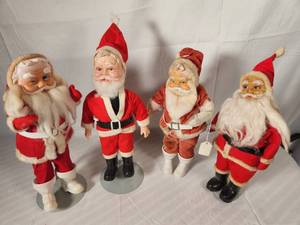 Variety of Vintage Santas